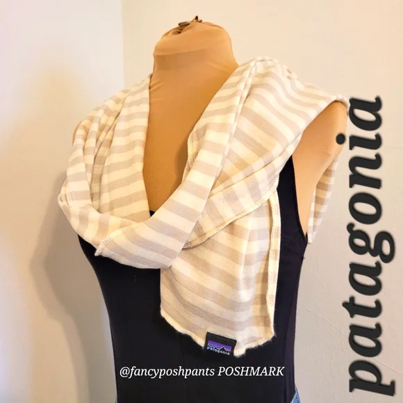 PATAGONIA summer high quality serged edge scarf wrap - Picture 1 of 17